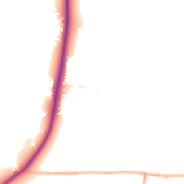 Daytime road noise heatmap for GL2 9PZ