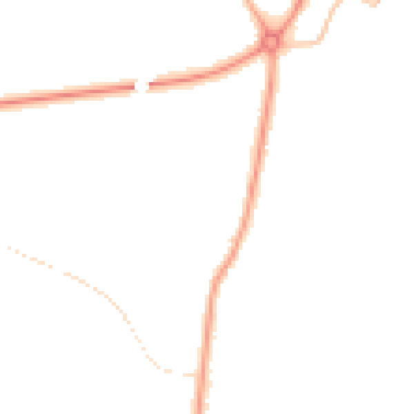 Night-time road noise heatmap for GL4 0AH