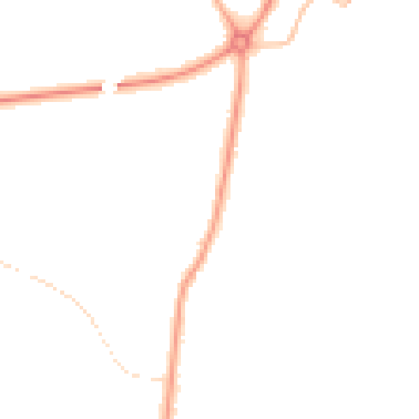 Night-time road noise heatmap for GL4 0AJ