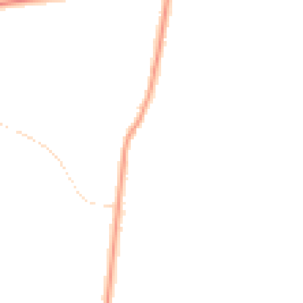 Night-time road noise heatmap for GL4 0BJ