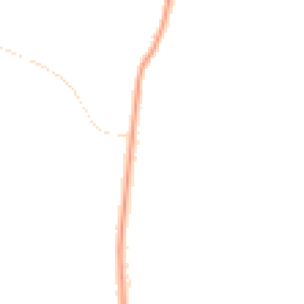 Night-time road noise heatmap for GL4 0BZ