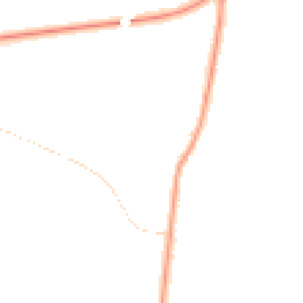 Night-time road noise heatmap for GL4 0HT