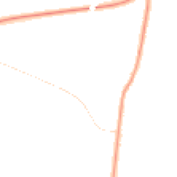 Night-time road noise heatmap for GL4 0HU