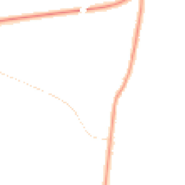 Night-time road noise heatmap for GL4 0HX