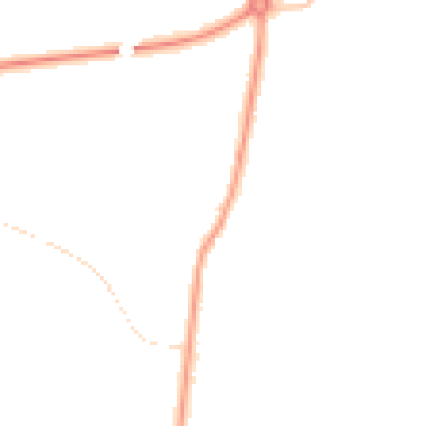 Night-time road noise heatmap for GL4 0JG