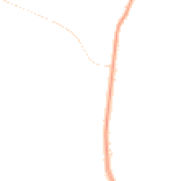 Night-time road noise heatmap for GL4 0LB