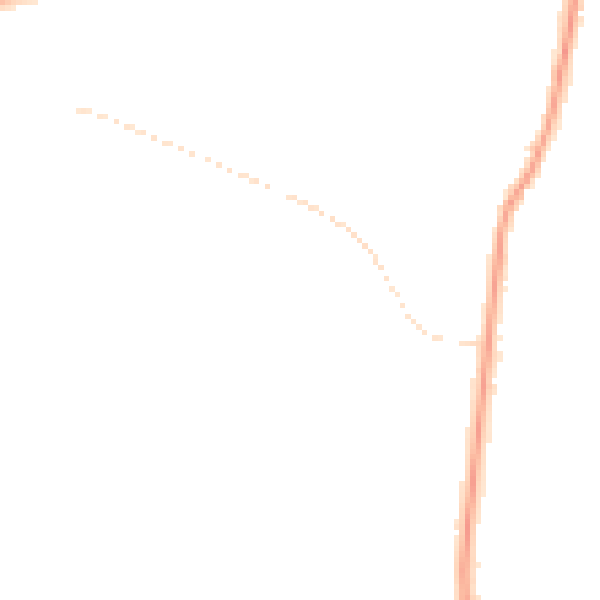 Night-time road noise heatmap for GL4 0LN