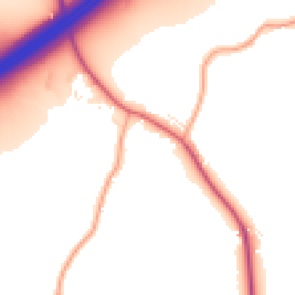 Daytime road noise heatmap for GL4 0UN