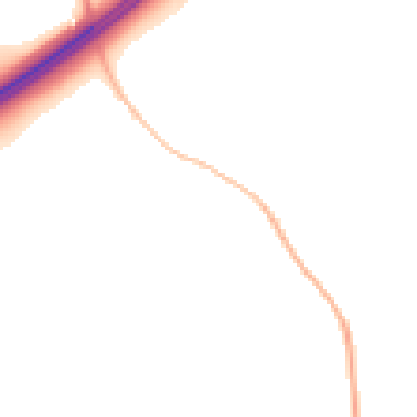 Night-time road noise heatmap for GL4 0UN