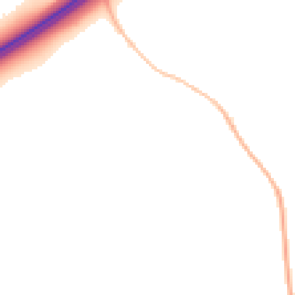 Night-time road noise heatmap for GL4 0UP