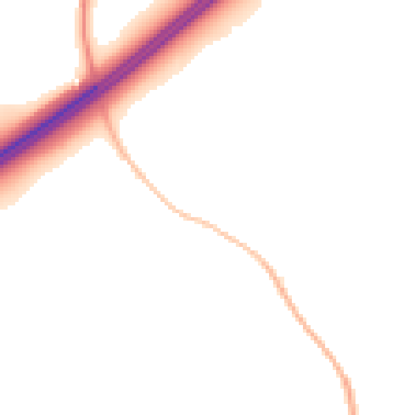 Night-time road noise heatmap for GL4 0UR