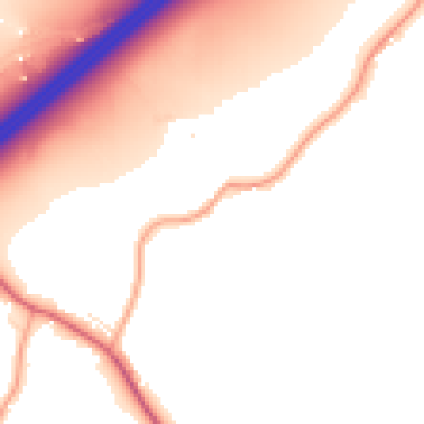 Daytime road noise heatmap for GL4 0UT