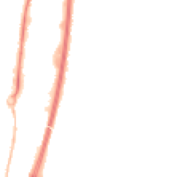 Night-time road noise heatmap for GL4 0WB