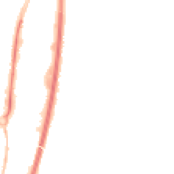 Night-time road noise heatmap for GL4 0WQ