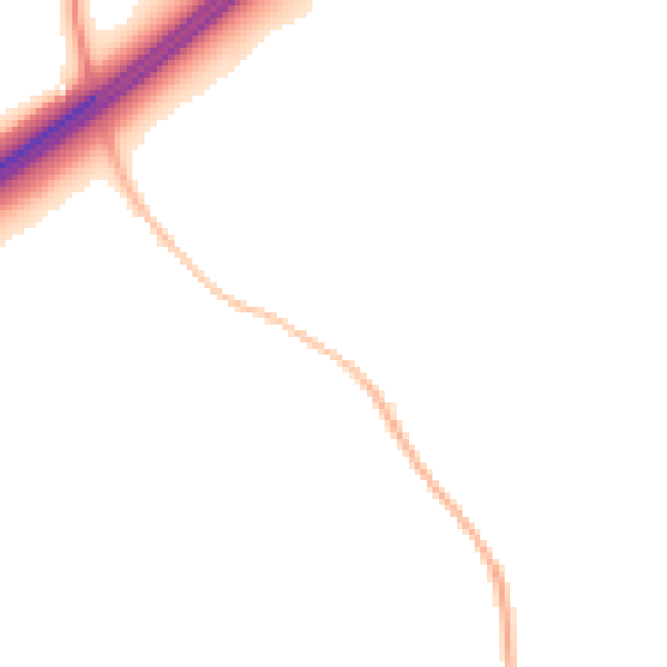 Night-time road noise heatmap for GL4 0XE