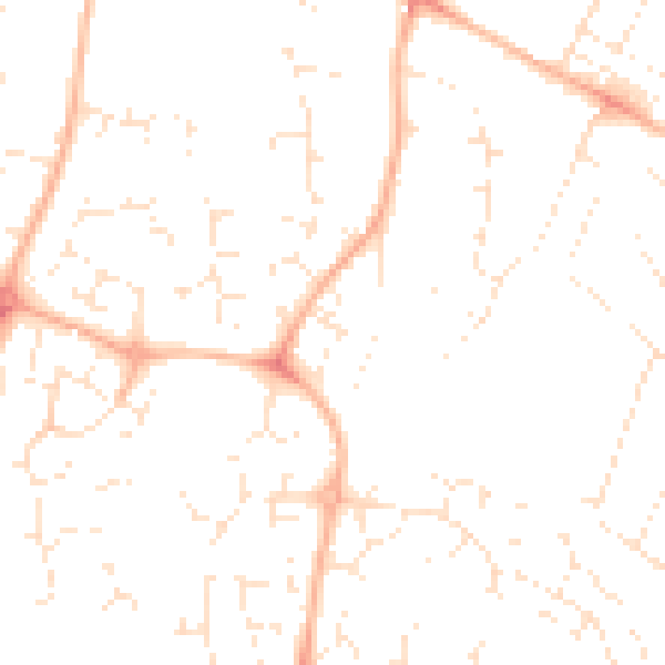 Daytime road noise heatmap for GL4 3EY