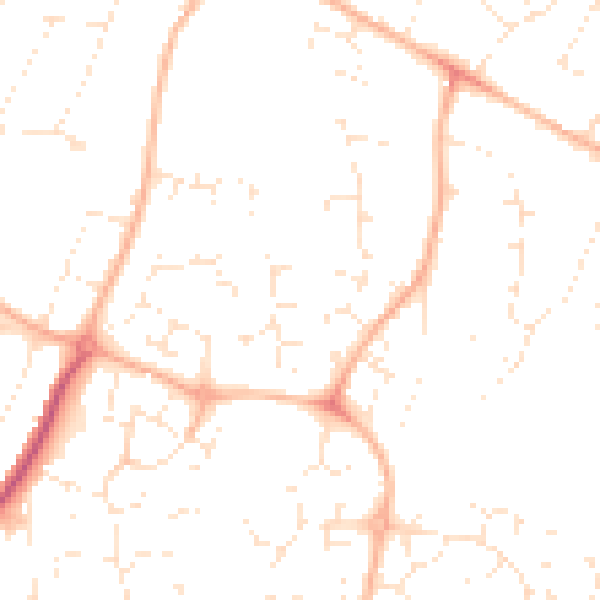 Daytime road noise heatmap for GL4 3FJ