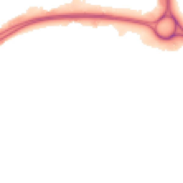 Night-time road noise heatmap for GL4 3HL