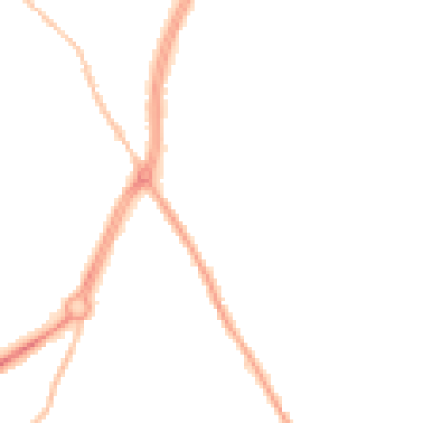 Night-time road noise heatmap for GL4 4PW