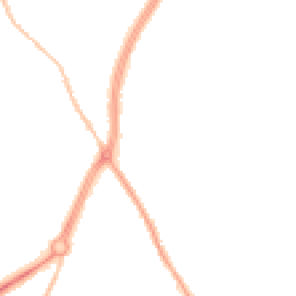 Night-time road noise heatmap for GL4 4SS