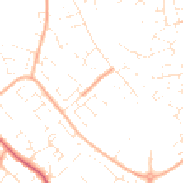 Daytime road noise heatmap for GL4 4WH