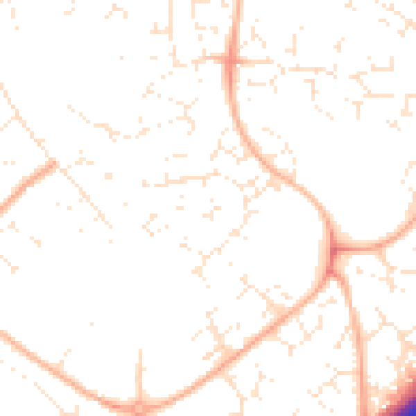 Daytime road noise heatmap for GL4 4XZ