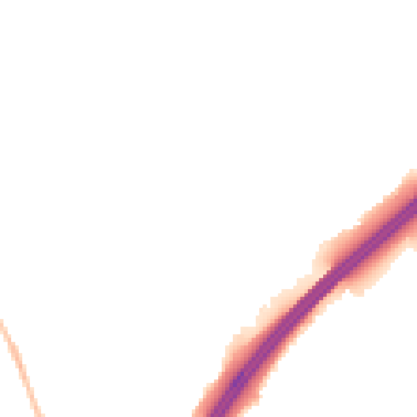 Night-time road noise heatmap for GL4 5DW
