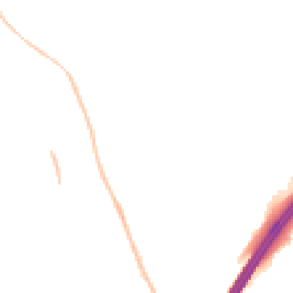 Night-time road noise heatmap for GL4 5EX