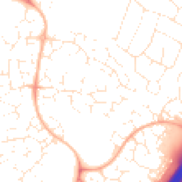 Daytime road noise heatmap for GL4 5GF