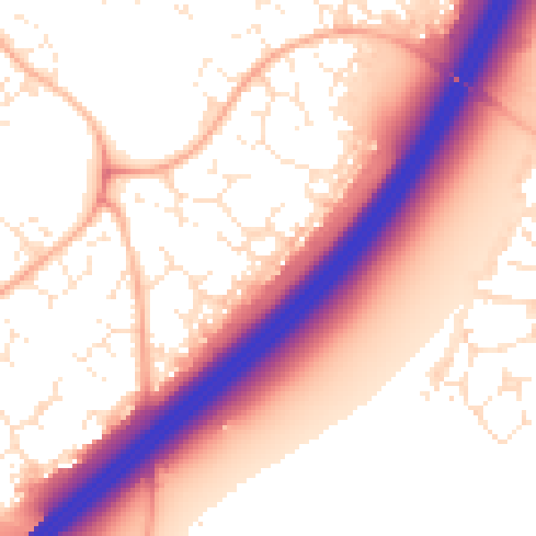 Daytime road noise heatmap for GL4 5TA