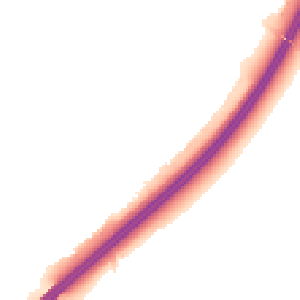 Night-time road noise heatmap for GL4 5UT