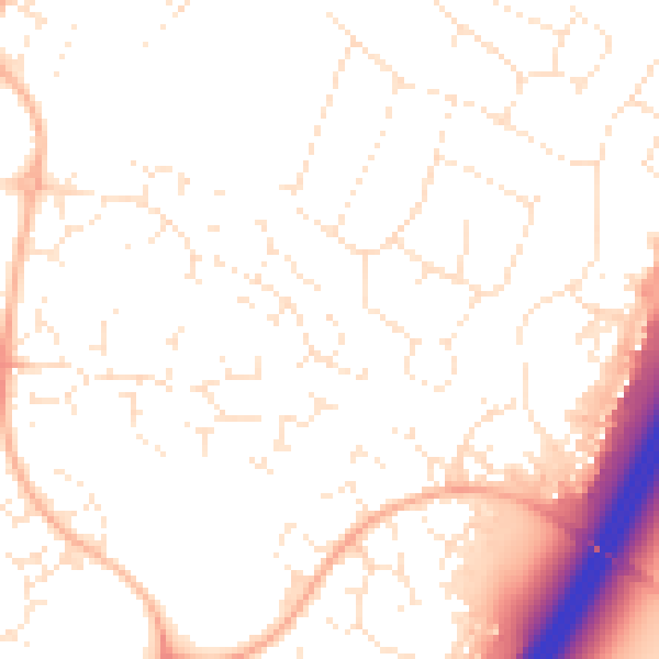Daytime road noise heatmap for GL4 5XG