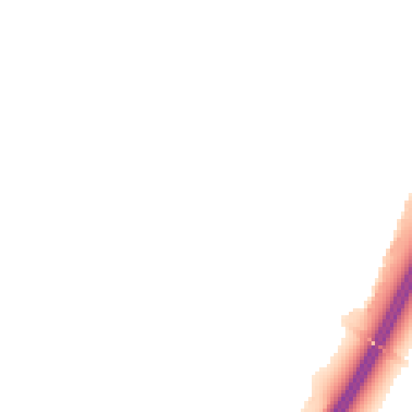 Night-time road noise heatmap for GL4 5XG