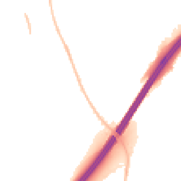 Night-time road noise heatmap for GL4 5YU