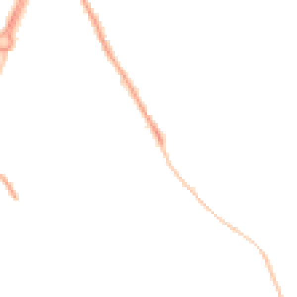 Night-time road noise heatmap for GL4 6AE