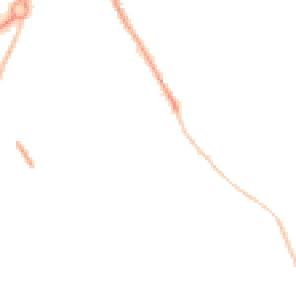 Night-time road noise heatmap for GL4 6AJ