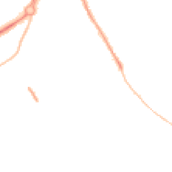 Night-time road noise heatmap for GL4 6AX