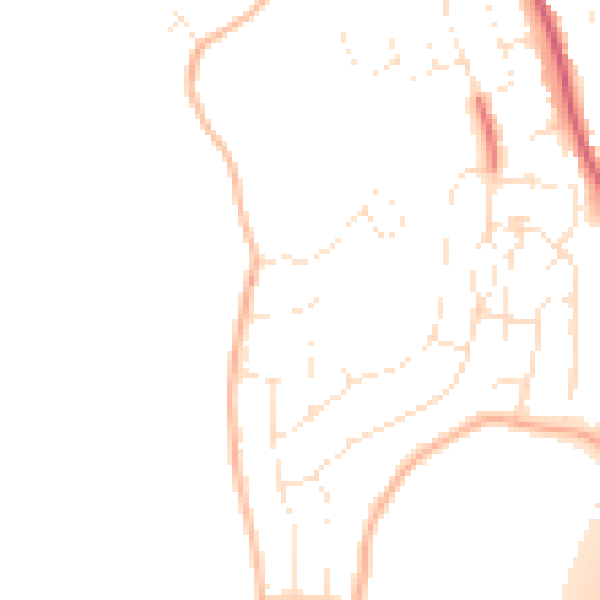 Daytime road noise heatmap for GL4 6EN