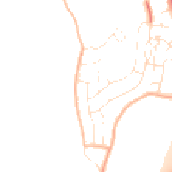 Daytime road noise heatmap for GL4 6JB