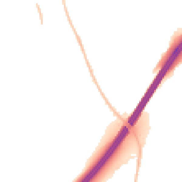 Night-time road noise heatmap for GL4 6JX