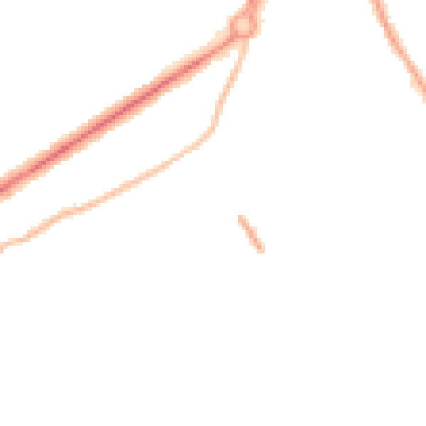 Night-time road noise heatmap for GL4 6UY