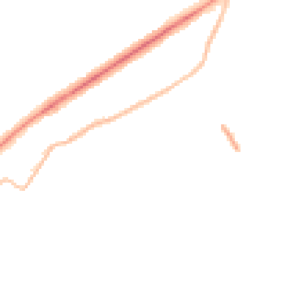 Night-time road noise heatmap for GL4 6YT