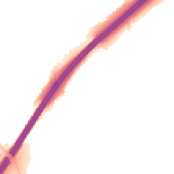 Night-time road noise heatmap for GL4 8BH