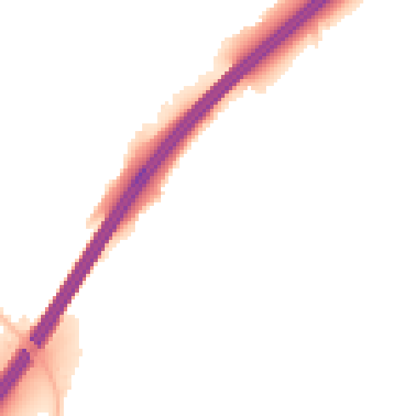 Night-time road noise heatmap for GL4 8BJ