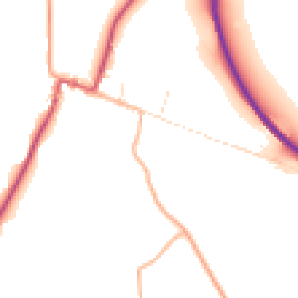 Daytime road noise heatmap for GL4 8BP