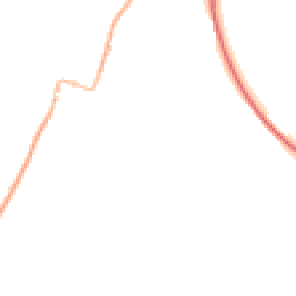 Night-time road noise heatmap for GL4 8BP