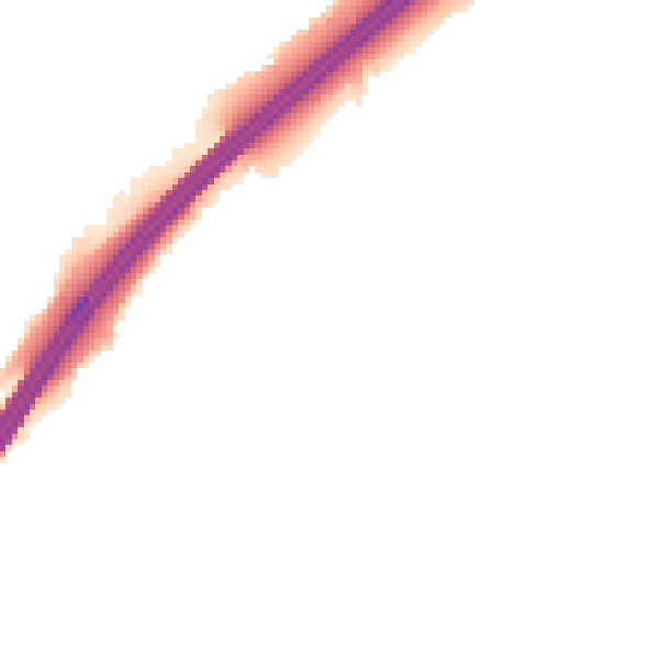 Night-time road noise heatmap for GL4 8EE
