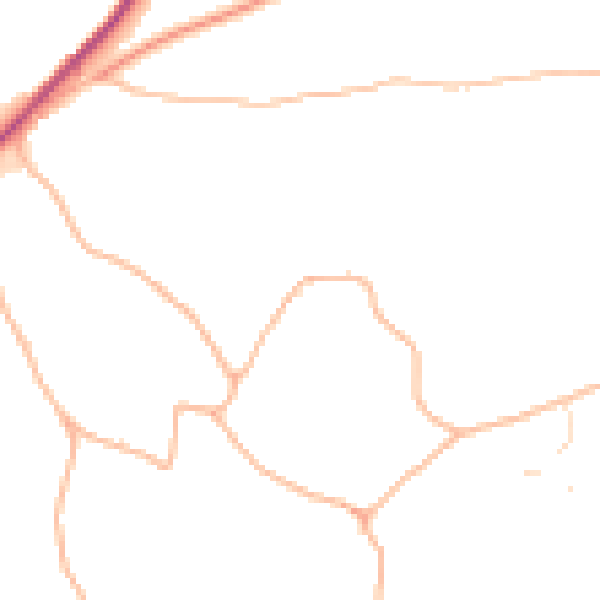 Daytime road noise heatmap for GL4 8HU