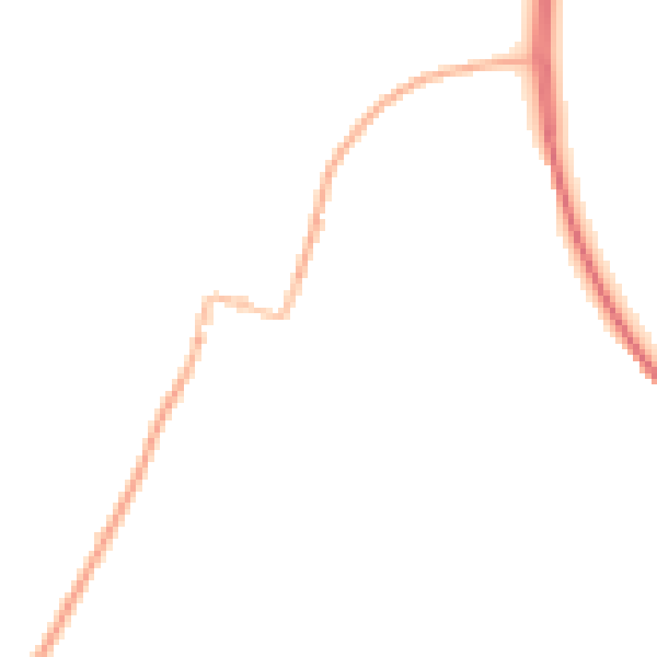Night-time road noise heatmap for GL4 8JH