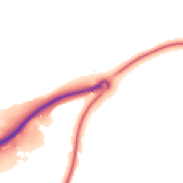 Night-time road noise heatmap for GL4 8JY